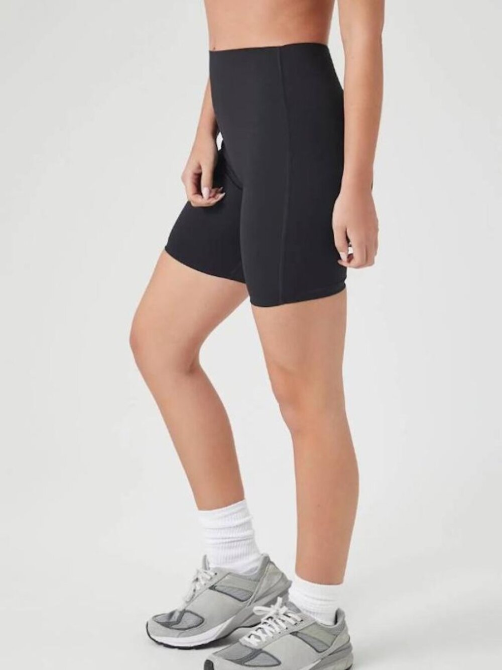 NWT Forever 21 High-Rise Biker Shorts Black Size S